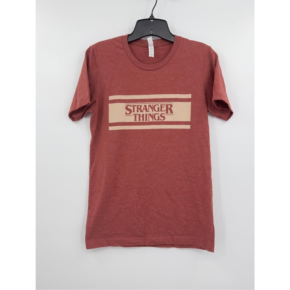 Stranger Things Retro Slim Fit Swag Tee Shirt Size S USA Netflix Bella Canvas Br